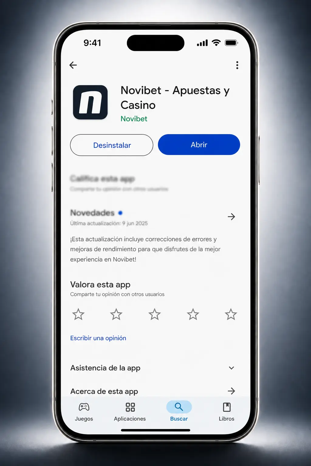 Descarga la app Novibet para Android desde el navegador Chrome sin necesidad de archivo APK